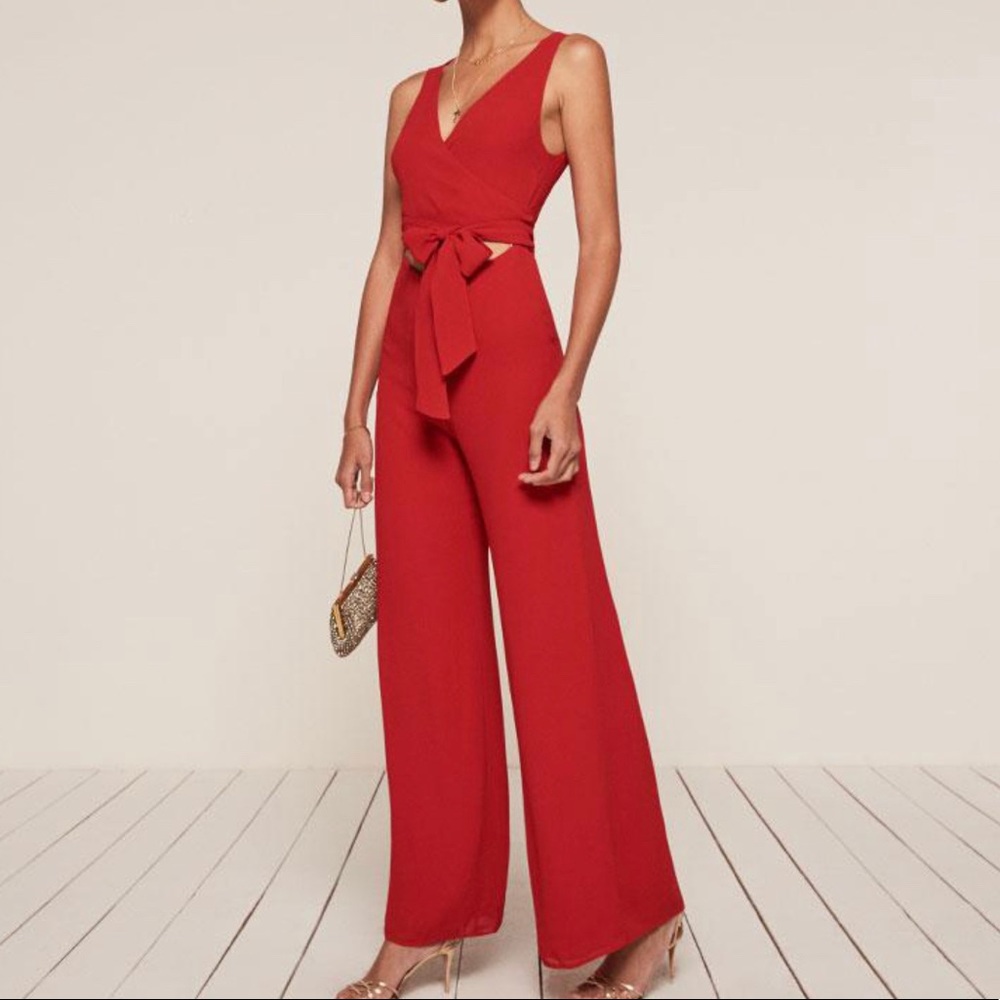 Reformation Patti Tie Jumpsuit